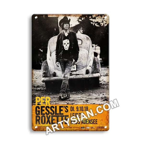 ARTYSIAN Per Gessee`s Roxette - Small Town Talk , Leipzig 2018-Metal Sign 30X20cm