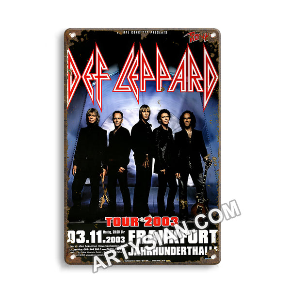 ARTYSIAN Def Leppard - In The Round, Frankfurt 2003 - KonzertplakatMetal Sign 30X20cm