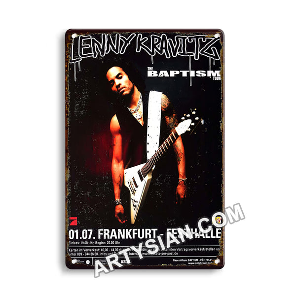 ARTYSIAN Lenny Kravitz - Calling All Angels, Frankfurt 2004 - Konzertplakat- Metal Sign 30X20cm