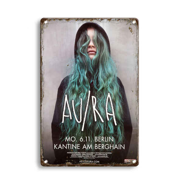 ARTYSIAN AURA - Panic Room, Berlin 2017 - Konzertplakat Metal Sign 30X20cm