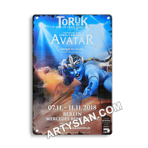 ARTYSIAN Cirque Du Soleil - Toruk Avatar, Berlin 2018 - KonzertplakatMetal Sign 30X20cm