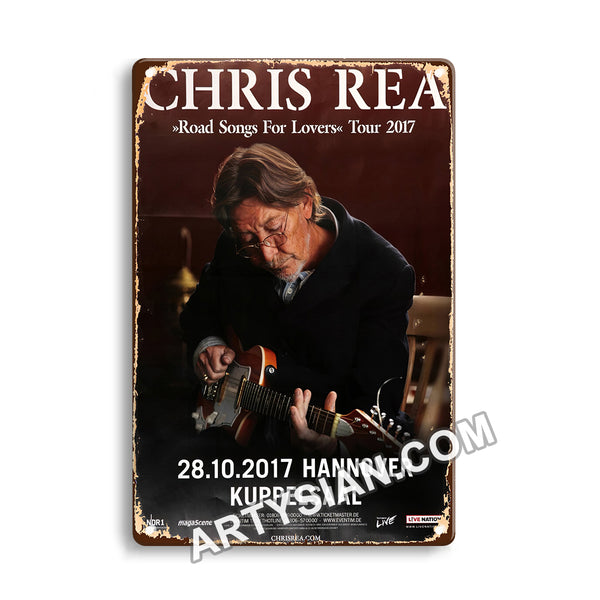 ARTYSIAN Chris Rea - Road Songs For Lovers, Hannover 2017 Metal Sign 30X20cm