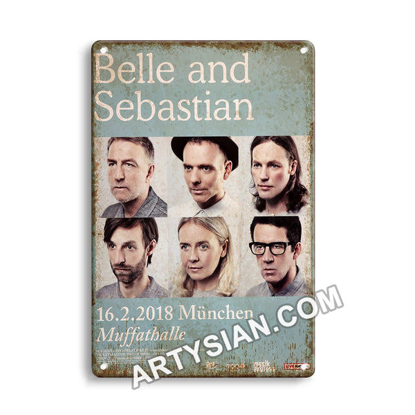 ARTYSIAN Belle and Sebastian - How To Solve Our Human Problems, München 2018 Metal Sign 30X20cm