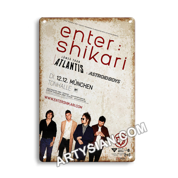 ARTYSIANEnterShikari - The Spark, München 2017Metal Sign 30X20cm