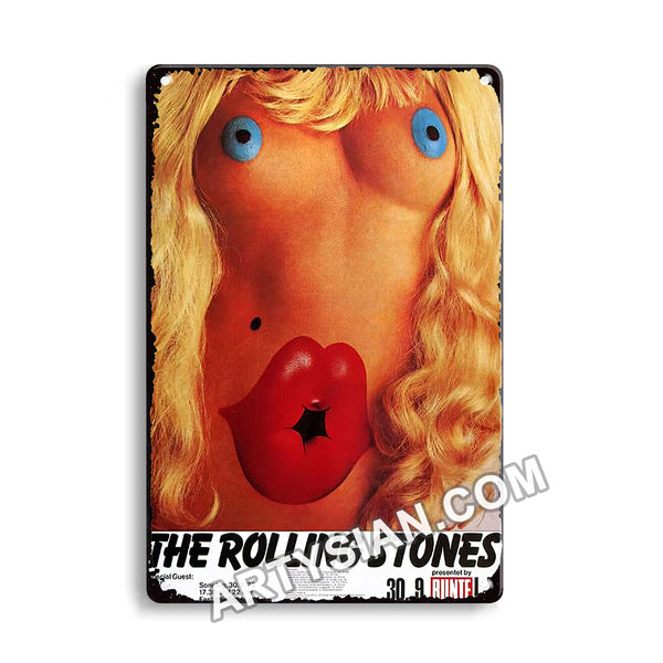 ARTYSIAN The Rolling Stones - Frankfurt, Frankfurt 1973 - Konzertplakat-Metal Sign 30X20cm