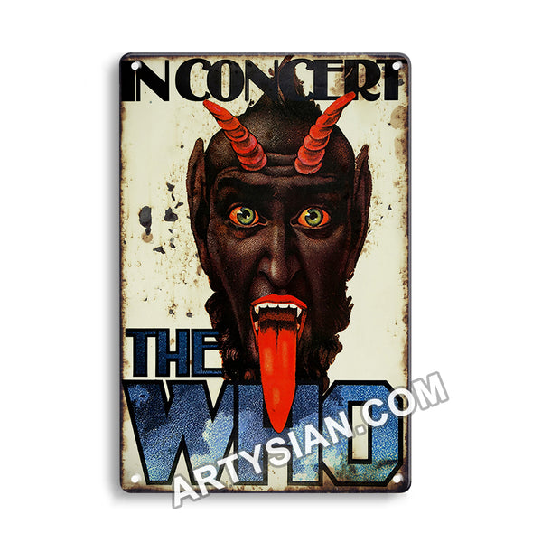 ARTYSIAN The Who - Who Are You, 1976 - Konzertplakat-Metal Sign 30X20cm