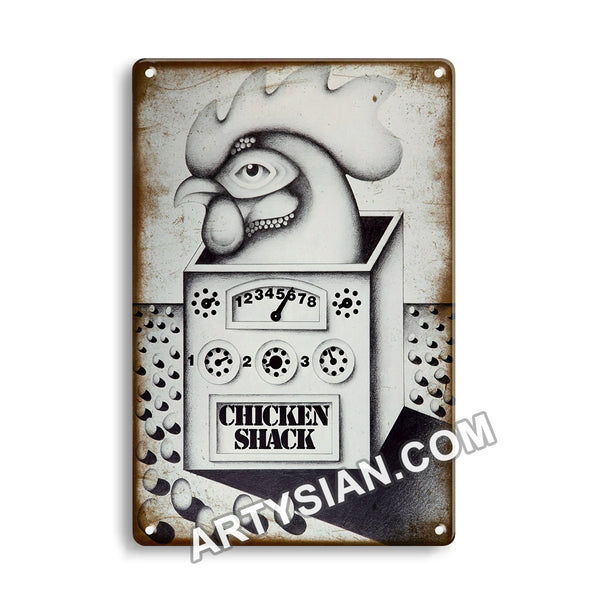 ARTYSIAN Chicken Shack, 1969-cgiMetal Sign 30X20cm