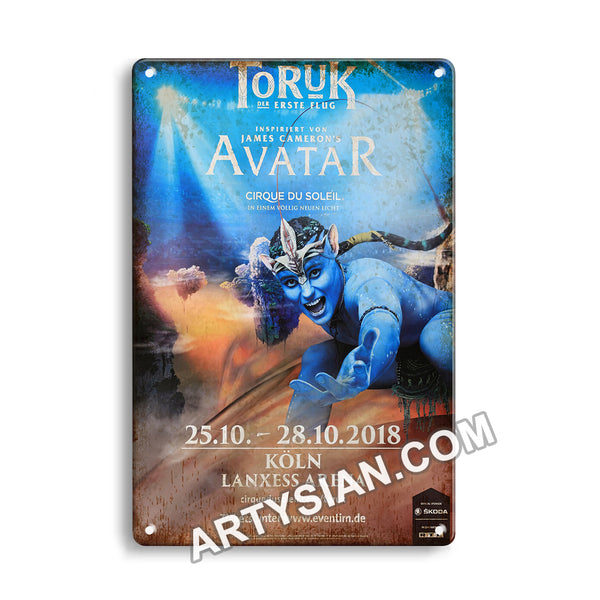 ARTYSIAN Cirque Du Soleil - Toruk Avatar, Köln 2018 - KonzertplakatMetal Sign 30X20cm