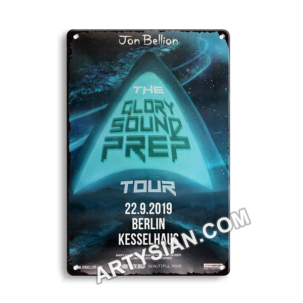 ARTYSIAN Jon Bellion - The Glory Sound Prep Tour, Berlin 2019 Metal Sign 30X20cm