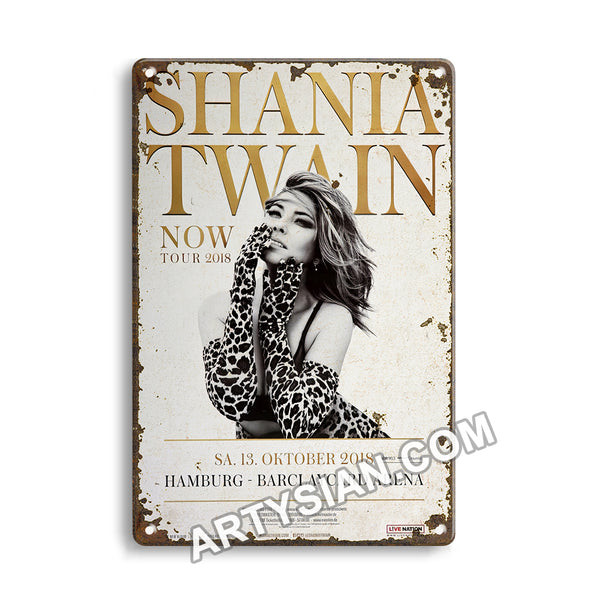 ARTYSIAN Shania Twain - Now Tour, Hamburg 2018-Metal Sign 30X20cm