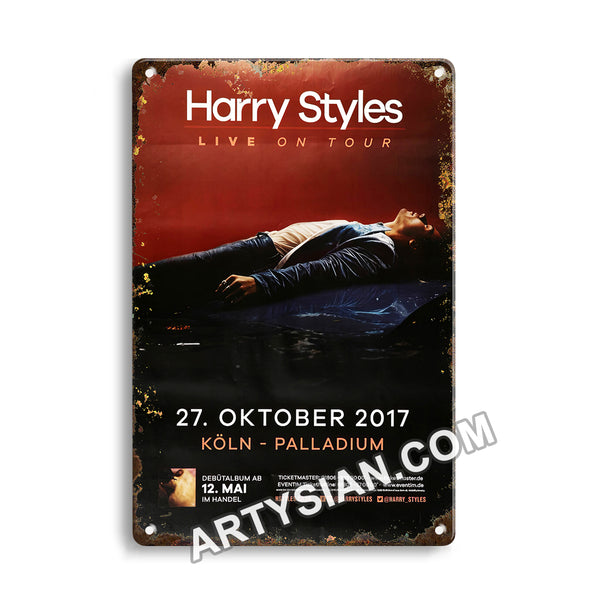 ARTYSIAN Harry Styles - Live On Tour, Köln 2017Metal Sign 30X20cm