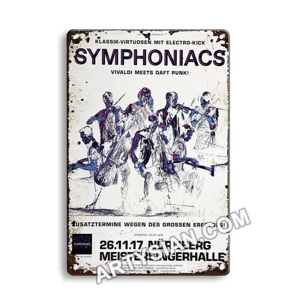 ARTYSIAN Symphoniacs - Vivaldi Meets Daft Punk !, Nürnberg 2017Metal Sign 30X20cm