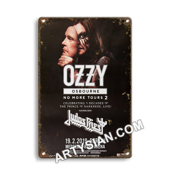 ARTYSIAN Ozzy Osbourne - No More Tours, Berlin 2019 - Konzertplakat-Metal Sign 30X20cm