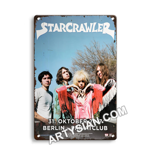 ARTYSIAN Starcrawler - Ants, Berlin 2017Metal Sign 30X20cm