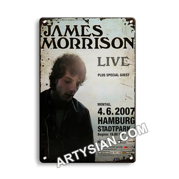 ARTYSIAN James Morrison - Live, Hamburg 2007Metal Sign 30X20cm