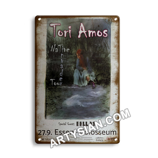 ARTYSIAN Tori Amos - Native Invader Tour, Essen 2018-Metal Sign 30X20cm