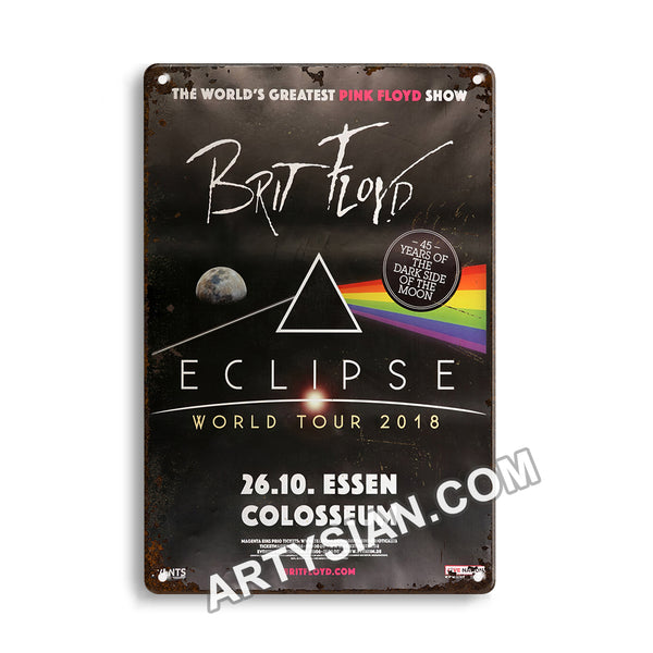 ARTYSIAN Brit Floyd - Ecliüse World Tour, Essen 2018 Metal Sign 30X20cm