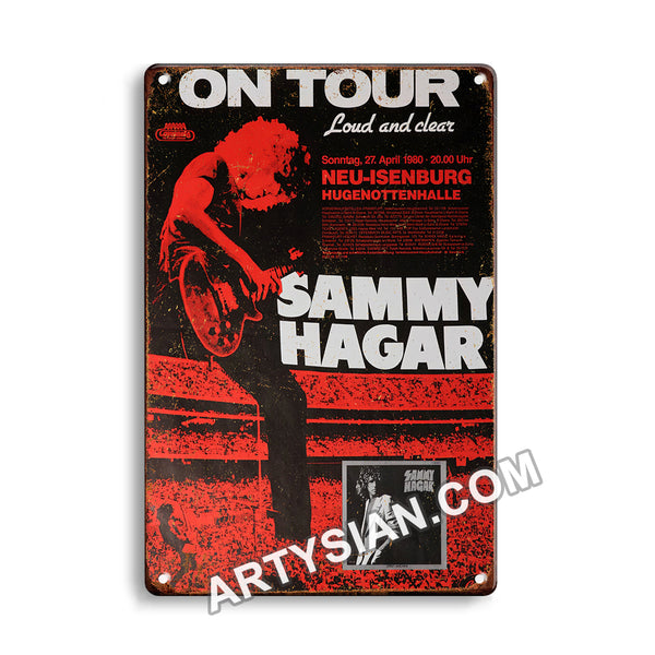ARTYSIAN Sammy Hagar, Neu-Isenburg 1980-Metal Sign 30X20cm