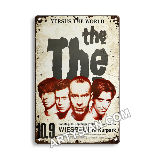 ARTYSIAN The The - Versus The World, Wiesbaden 1989Metal Sign 30X20cm