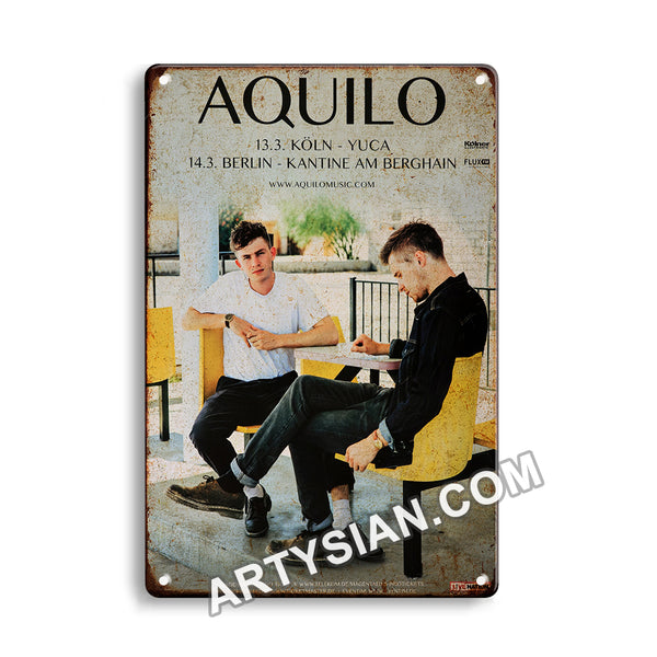 ARTYSIAN Aquilo - Seagull, Tour 2018 - Konzertplakat Metal Sign 30X20cm