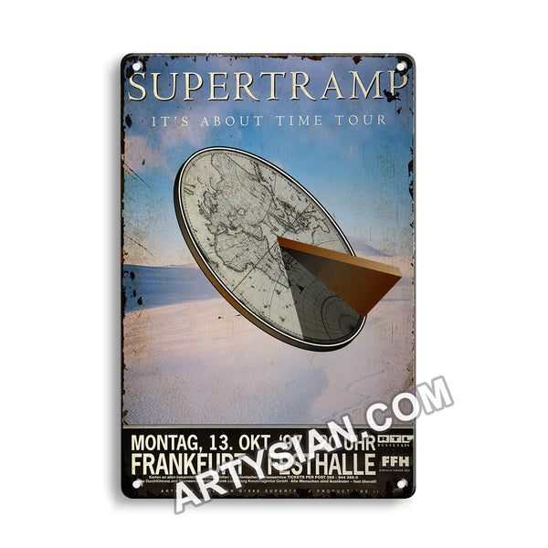 ARTYSIAN Supertramp - It´s About Time Tour , Frankfurt 1997-Metal Sign 30X20cm