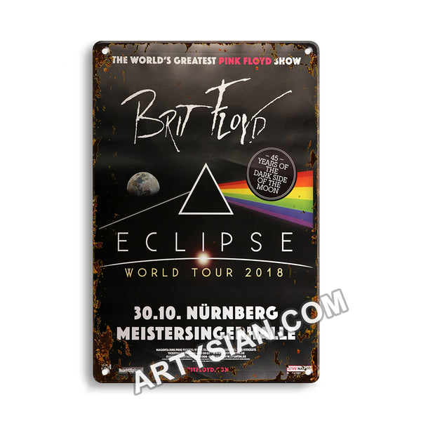 ARTYSIAN Brit Floyd - Ecliüse World Tour, Nürnberg 2018Metal Sign 30X20cm