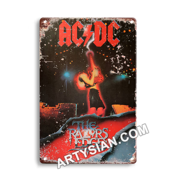 ARTYSIAN ACDC, 1990 Metal Sign 30X20cm