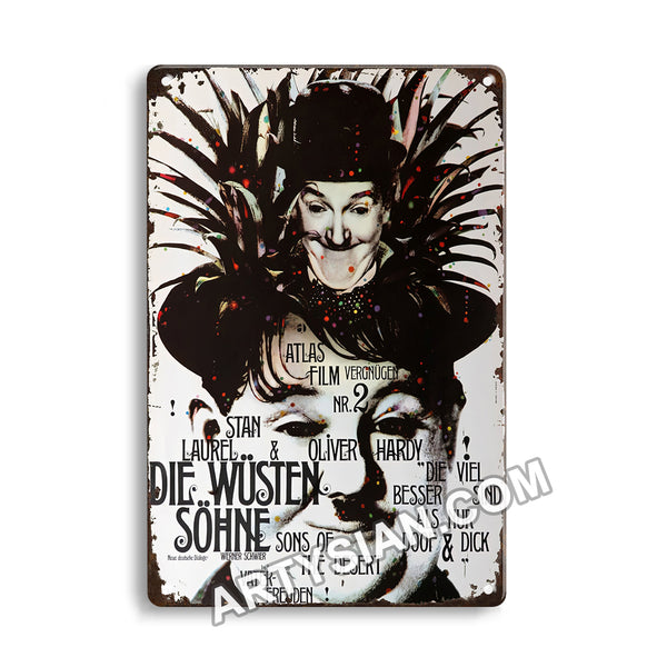 ARTYSIAN Dick & Doof - Hardy & Laurel, 1965Metal Sign 30X20cm
