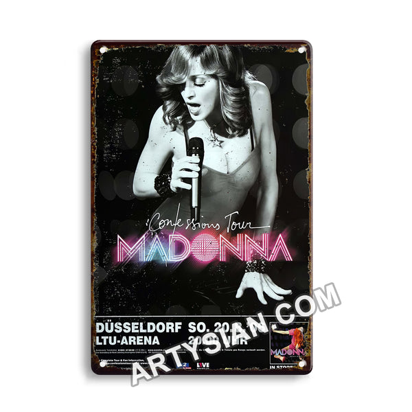 ARTYSIAN Madonna - Confessions DÜ, düsseldorf 2006 - Konzertplakat-Metal Sign 30X20cm