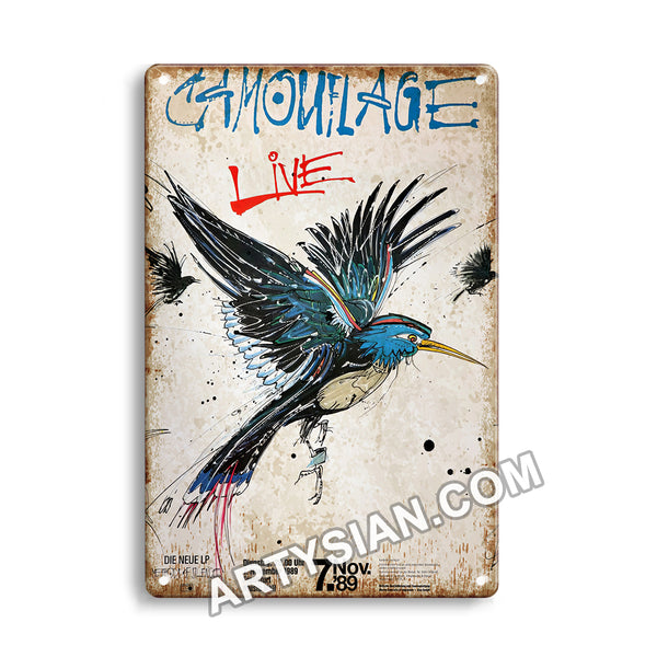 ARTYSIAN Camouflage, Franfurt 1989 Metal Sign 30X20cm