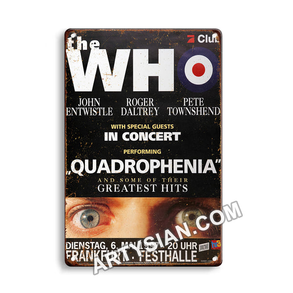 ARTYSIAN The Who - Quadrophenia, Frankfurt 1997-Metal Sign 30X20cm