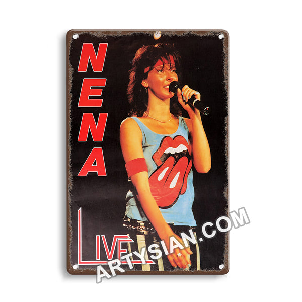 ARTYSIAN Nena - Live In Concert, No Towwn 1984Metal Sign 30X20cm
