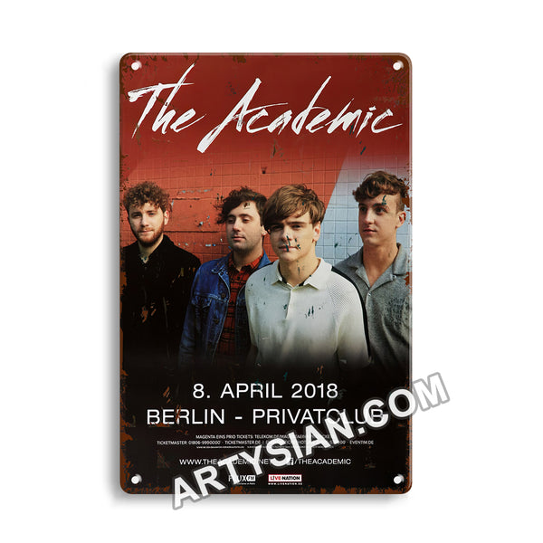 ARTYSIAN The Academie - Live In Concert, Berlin 2018 - Konzertplakat-Metal Sign 30X20cm