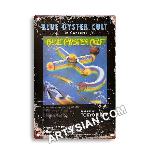 ARTYSIAN Blue Man Group - The Only Show As Colourful As Life, Bremen 2019 Metal Sign 30X20cm