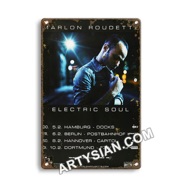 ARTYSIAN Marlon Roudette - Body Language, Tour 2015 - Konzertplakat-Metal Sign 30X20cm
