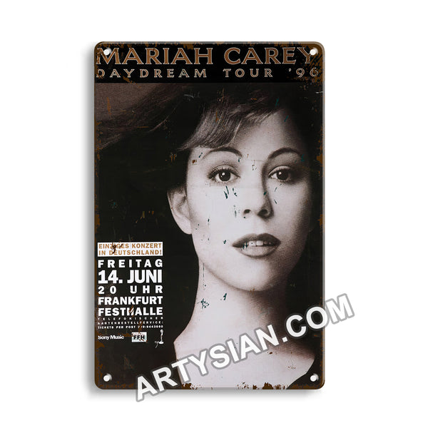 ARTYSIAN Mariah Carey, Frankfurt 1996- Metal Sign 30X20cm