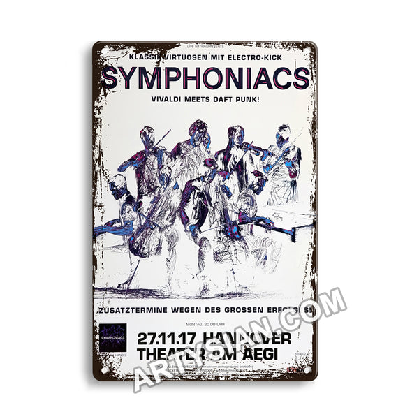 ARTYSIAN Symphoniacs - Vivaldi Meets Daft Punk !, Hannover 2017Metal Sign 30X20cm
