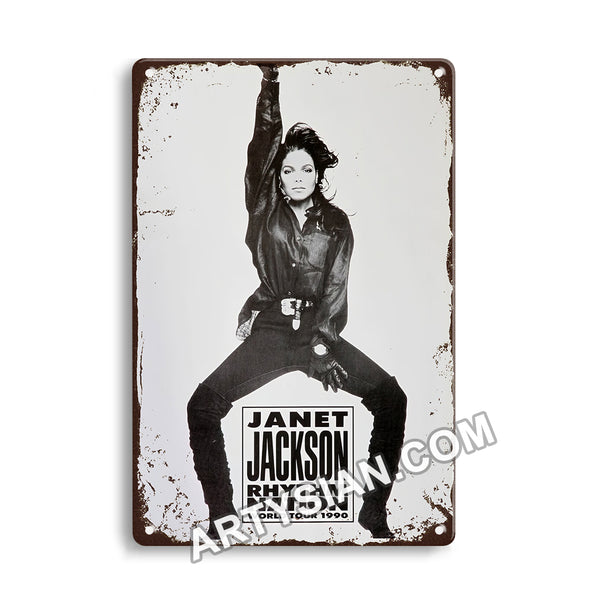 ARTYSIAN Janet Jackson, 1990Metal Sign 30X20cm