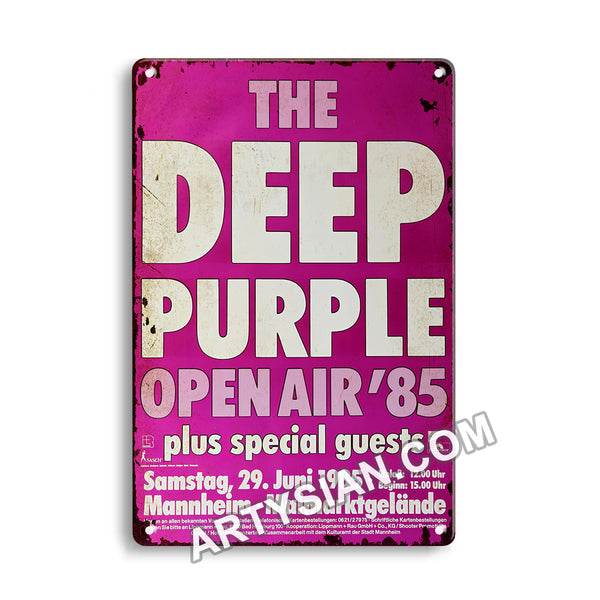ARTYSIAN Deep Purple, Mannheim 1985Metal Sign 30X20cm