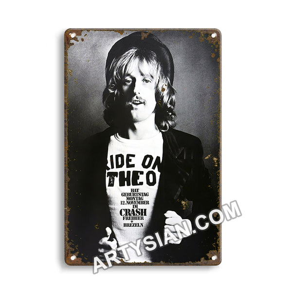 ARTYSIAN Crash Club Frankfurt - Theos Birthday Crash, Frankfurt 1973 - KonzertplakatMetal Sign 30X20cm