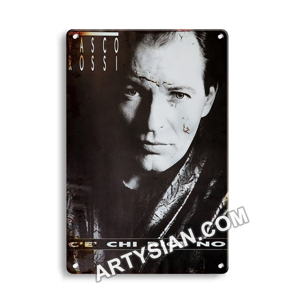 ARTYSIAN Vaasco Rossi, 1987-Metal Sign 30X20cm