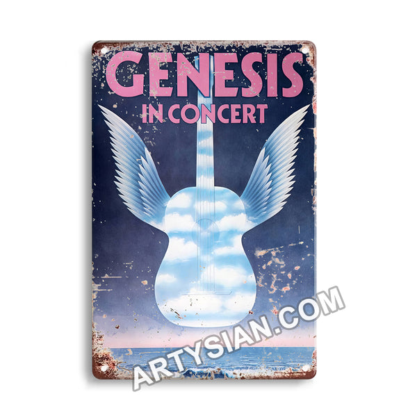ARTYSIAN Genesis, No Town 1977 Metal Sign 30X20cm