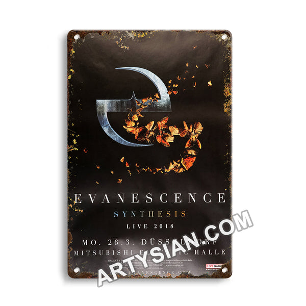 ARTYSIAN Evanescencce - Synthsis Live, Düsseldorf 2018 Metal Sign 30X20cm