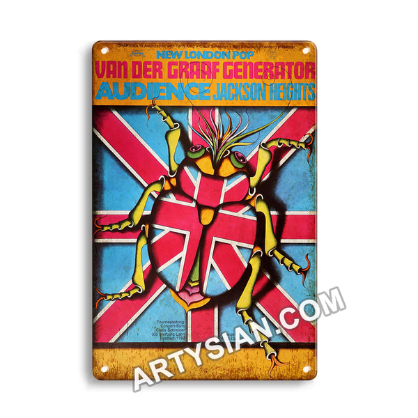 ARTYSIAN Van Der Graf Generator, 1977-Metal Sign 30X20cm