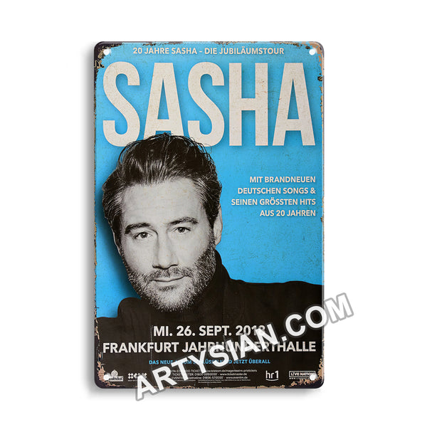 ARTYSIAN Sasha - 20 Jahre, Frankfurt 2018 - Konzertplakat-Metal Sign 30X20cm