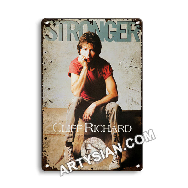 ARTYSIAN Cliff Richard , 1989Metal Sign 30X20cm