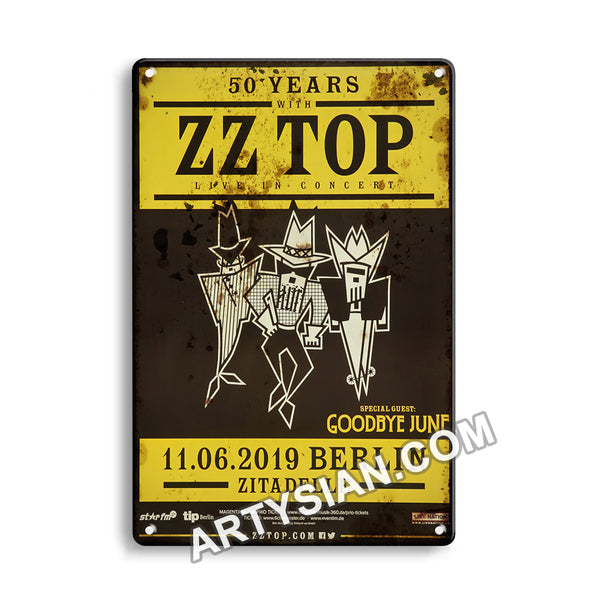 ARTYSIANZZ Top - 50 Years With..., Berlin 2019 - Konzertplakat-Metal Sign 30X20cm