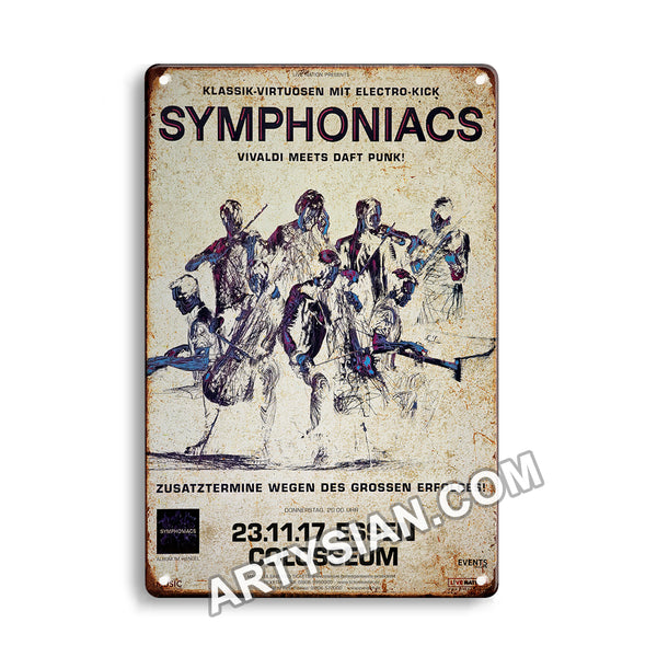 ARTYSIAN Symphoniacs - Vivaldi Meets Daft Punk !, Essen 2017Metal Sign 30X20cm