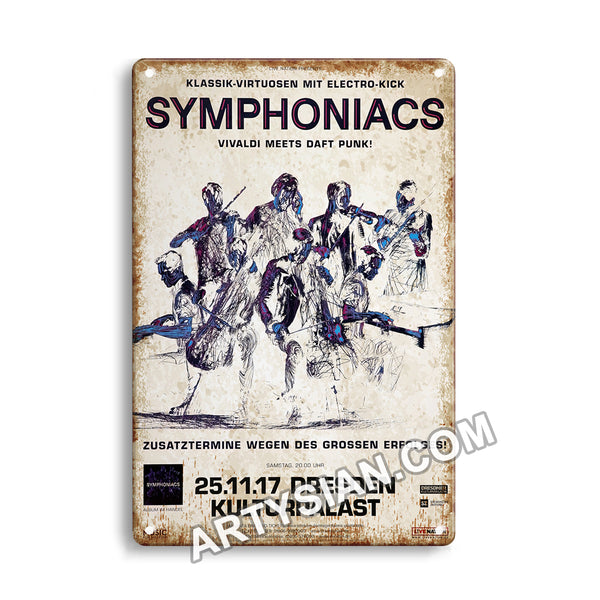 ARTYSIAN Symphoniacs - Vivaldi Meets Daft Punk !, Dresden 2017Metal Sign 30X20cm