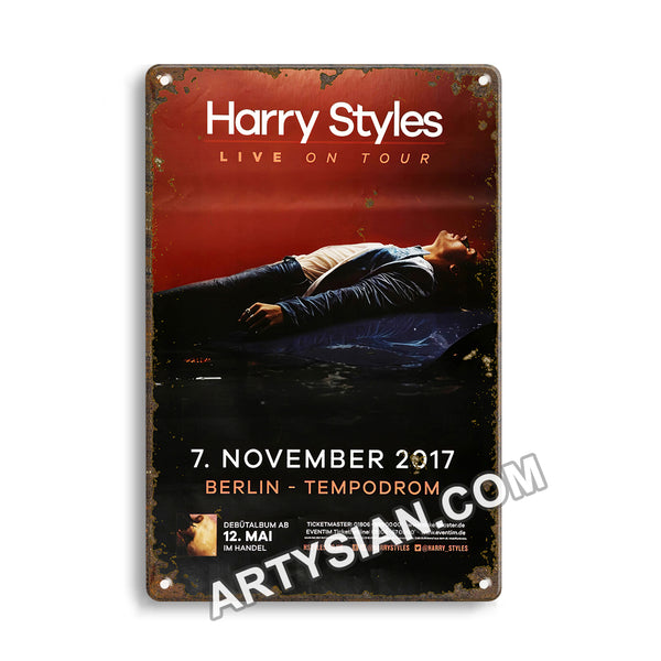 ARTYSIAN Harry Styles - Live On Tour, Berlin 2017Metal Sign 30X20cm